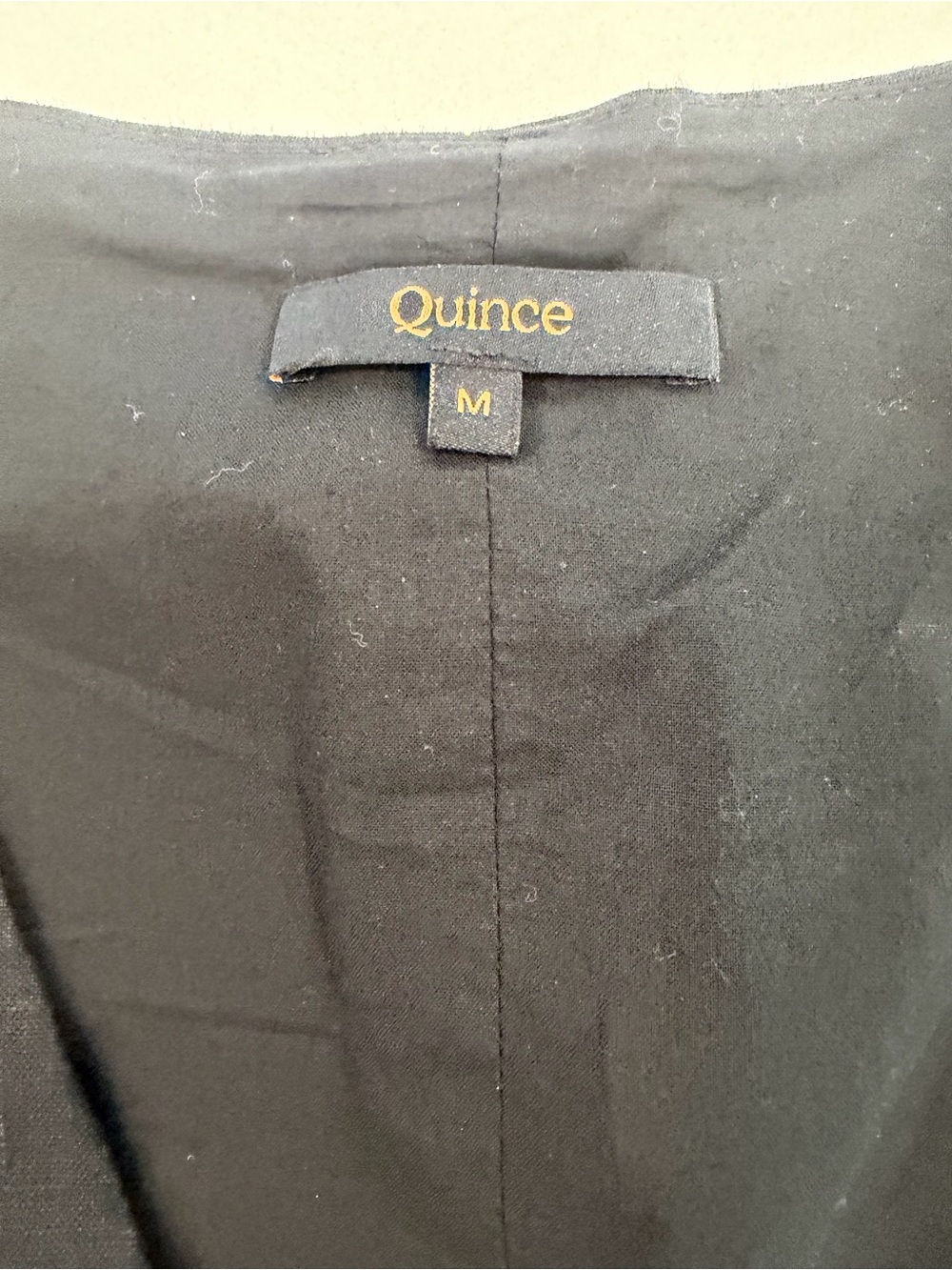 Quince Women’s Black Linen Blend Vest & Pants Outfit - Picture 3 of 7